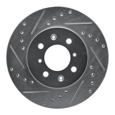 R1 18-23 Chevrolet AVEO (Mexico) Front Left Drilled & Slotted Silver Brake Rotor