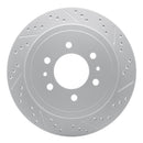 R1 04-11 Ford F-150 Rwd Rear Right Drilled & Slotted Geo-Carbon Rotor