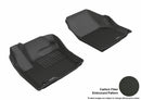 3D MAXpider 2014-2019 Land Rover Range Rover Evoque Kagu 1st & 2nd Row Floormats - Black