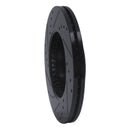 R1 03-05 Mazda 6 Front Right Drilled & Slotted Black Brake Rotor