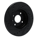 R1 16-22 Chevrolet SPARK (USA/Canada) Front Right Drilled & Slotted Black Brake Rotor