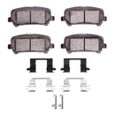 R1 15-20 Chevy Colorado Front & Rear Carbon Coated Rotor Set w/Off-Road/Tow Pads