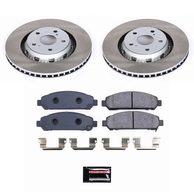Power Stop 09-16 Toyota Venza Front and Rear Semi-Coated Rotor Kit
