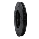R1 19-26 Mercedes-Benz A220 Front Left Drilled & Slotted Black Brake Rotor