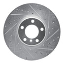 R1 12-21 BMW 120i Front Drilled & Slotted Silver Brake Rotor Set