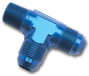 Russell Performance -3 AN to 1/8in NPT Flare to Pipe Tee On Run Fitting