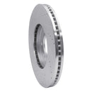 R1 07-24 Infiniti QX56 Front Right Drilled & Slotted Silver Brake Rotor