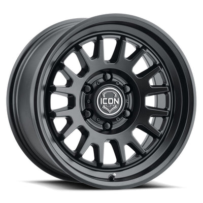 ICON Anza 17x8.5 5x150 25mm Offset 5.75in BS - Satin Black Wheel