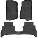 Husky Liners 21-26 Jeep Wrangler JL 4XE (4dr) WeatherBeater Front & 2nd Row Floor Liners - Black
