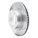 R1 07-22 Toyota Land Cruiser Front & Rear Drill & Slot Silver Rotors