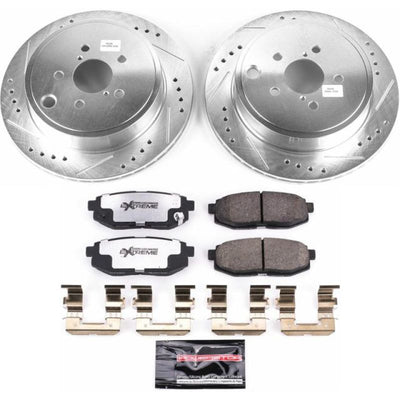 Power Stop 10-14 Subaru Outback Rear Z26 Street Kit w/Calipers