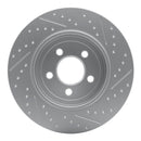 R1 18-22 Toyota C-Hr Rear Left Drilled & Slotted Geo-Carbon Rotor