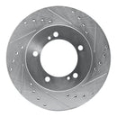 R1 99-08 Chevrolet Tracker Front Drilled & Slotted Silver Brake Rotor Set
