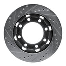 R1 75-93 Dodge W200 Front Drilled & Slotted Silver Brake Rotor Set
