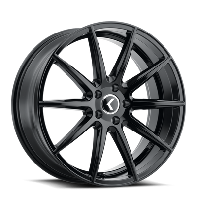 Kraze KR194 Cosmos 17x8 / 5x114.3 BP / 38mm Offset / 72.62mm Hub Gloss Black Wheel