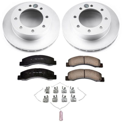 Power Stop 1999 Ford F-350 Super Duty Front & Rear Z17 Evolution Geomet Coated Brake Kit