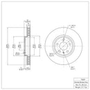 DFC 08-12 Audi A4 (USA/Canada) Front GeoSPEC Coated Rotor