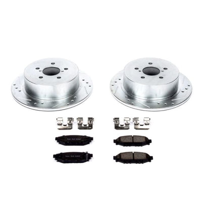 Power Stop 06-09 Subaru Legacy Rear Z23 Evolution Sport Brake Kit w/Calipers