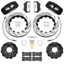 Wilwood 95-98 Nissan Skyline Aerolite 6R Front BBK w/ 14.00in D/S Rotors & Flexlines - Black