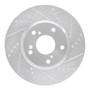 R1 16-26 Honda Accord Front Drill & Slot Silver Rotors