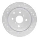 R1 82-85 Toyota Celica Front & Rear Drilled & Slotted Silver Brake Rotor Set