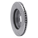 R1 02-15 Lexus IS250 Front Left Drilled & Slotted Silver Brake Rotor