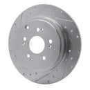 R1 06-14 Honda Ridgeline Front & Rear Drilled & Slotted Silver Brake Rotor Set