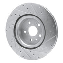 R1 12-21 Tesla X Front & Rear Drilled & Slotted Silver Brake Rotor Set