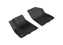 3D MAXpider 2017-2020 GMC Acadia Kagu 1st & 2nd & 3rd Row Floormats - Black