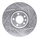 R1 01-03 Volkswagen EuroVan Front Left Drilled & Slotted Silver Brake Rotor