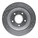 R1 1985-92 Pontiac Firebird Rear Drill & Slot Silver Rotors