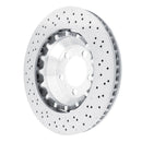 DFC 13-19 Porsche 911 Left Front Drilled Hi-Carbon Alloy Geomet Coated Rotor