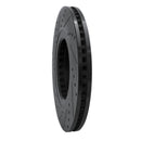 R1 16-25 Mazda CX-5 Front Right Drilled & Slotted Black Brake Rotor