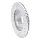 R1 88-91 Honda Accord Coupe Front Right Drilled & Slotted Silver Brake Rotor