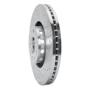 R1 02-05 Volkswagen Passat (USA/Canada) Front Right Drilled & Slotted Silver Brake Rotor