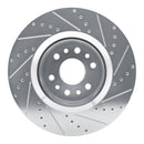 R1 21-25 Jeep Grand Wagoneer Front & Rear Drilled & Slotted Silver Brake Rotor Set