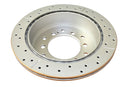 DBA 10-23 Lexus GX460 Rear Street Series Drilled & Slotted Rotor w/Gold Hat