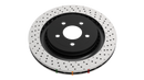 DBA 96-08 Mitsubishi Lancer Evo (IV-IX) Rear 4000 Series Drilled Wavey Rotor