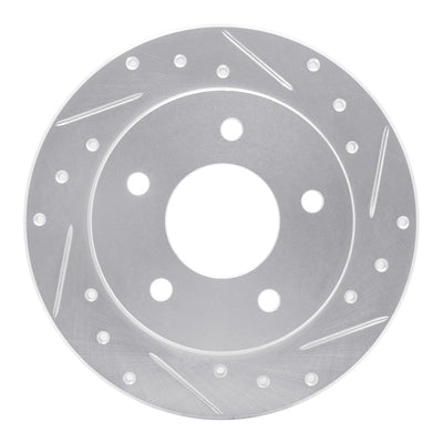 R1 86-92 Buick Reatta Rear Right Drilled & Slotted Silver Brake Rotor