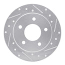 R1 86-92 Buick Riviera Rear Drilled & Slotted Silver Brake Rotor Set