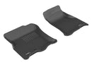 3D MAXpider 2007-2010 Ford Expedition Kagu 1st & 2nd Row Floormats - Black