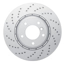 DFC 01-08 BMW 330i Left Front Drilled Hi-Carbon Alloy Geomet Coated Rotor