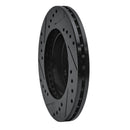 R1 90-01 Ford Escort Front Right Drilled & Slotted Black Brake Rotor