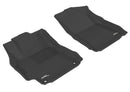 3D MAXpider 2012-2014 Toyota Camry/Camry Hybrid Kagu 1st & 2nd Row Floormats - Black