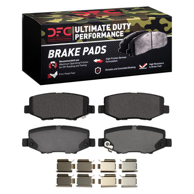 DFC 07-18 Jeep Wrangler JK Front & Rear Drill/Slot Geoperf Rotors Ultimate Duty Perf Pads w/Hardware