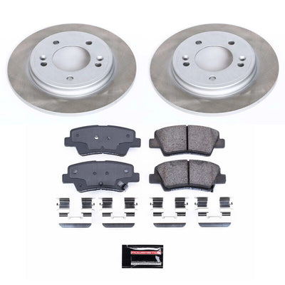 Power Stop 19-21 Hyundai Veloster Front and Rear Semi-Coated Rotor Kit