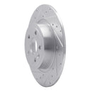 R1 16-19 Land Rover Range Rover Evoque Front & Rear Drilled & Slotted Silver Brake Rotor Set