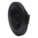 R1 73-89 Chrysler CORDOBA Front Right Drilled & Slotted Black Brake Rotor