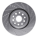 R1 07-17 Lexus LS460 Front & Rear Drilled & Slotted Silver Brake Rotor Set
