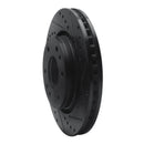 R1 06-09 Buick Rainier Front Right Drilled & Slotted Black Brake Rotor